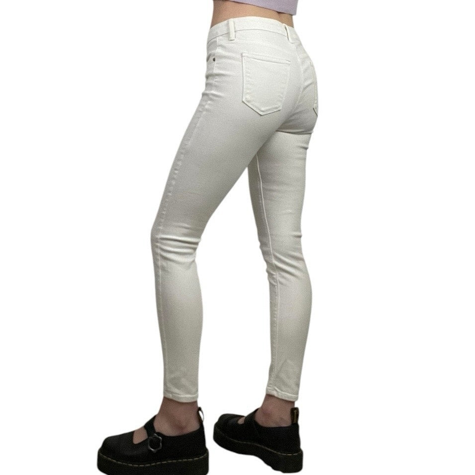 Just Black White Denim Skinny Jeans