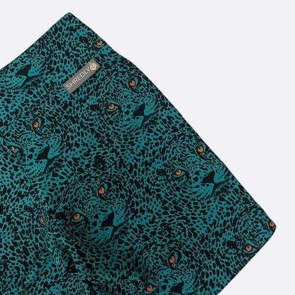 NWOT Shredly Teal Leopard Print Active Shorts