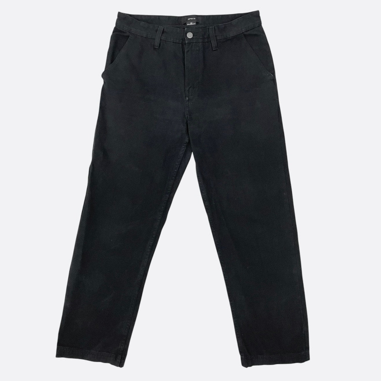 Cotton On Mens Black Straight Leg Jeans