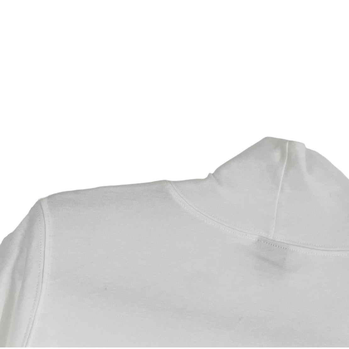 Lands' End White High Neck Long Sleeve Top