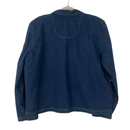 Koret City Blues Vintage Embroidered Denim Button Down Jacket