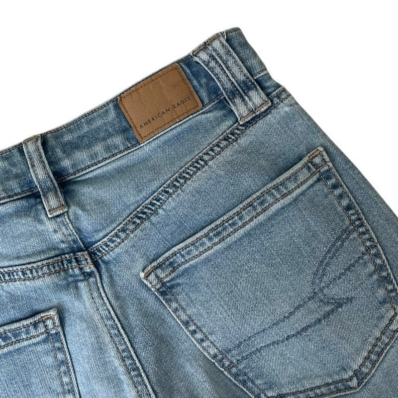 American Eagle Super High Rise Baggy Wide Leg Stretch Jeans