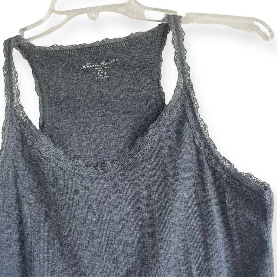 Eddie Bauer Soft Grey Cropped Tank Top