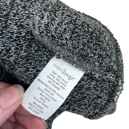 West Loop Grey Knit Beanie Hat
