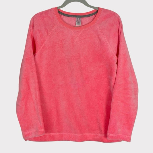 SO Intimates Vibrant Pink Soft Fluffy Fur Long Sleeve Top