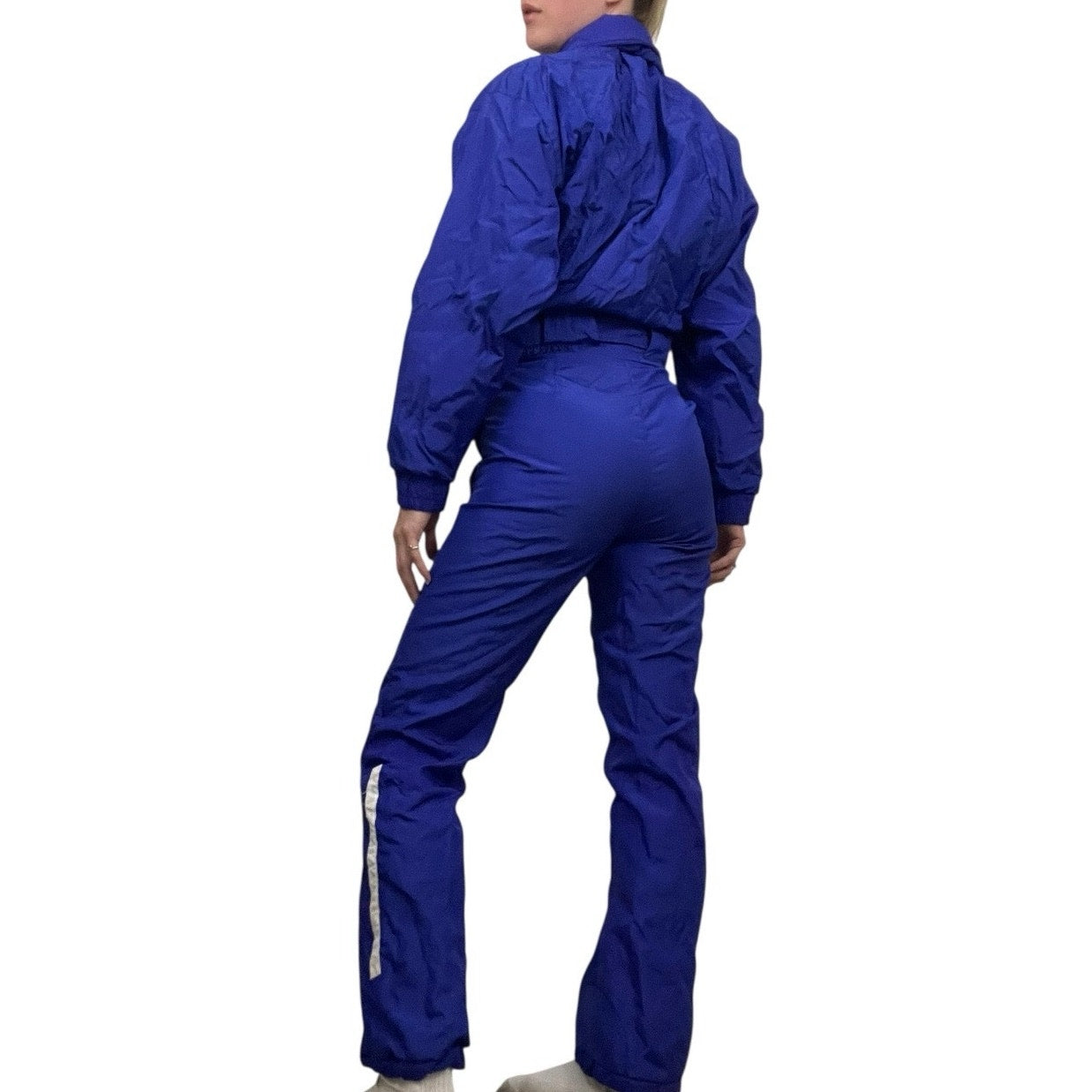 Obermeyer Vintage 90s Blue One-Piece Ski Thinsulate + RECCO Masquerade Snowsuit