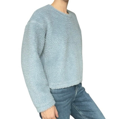 Lululemon Athletica Light Blue Fluffy Sherpa Teddy Sweatshirt