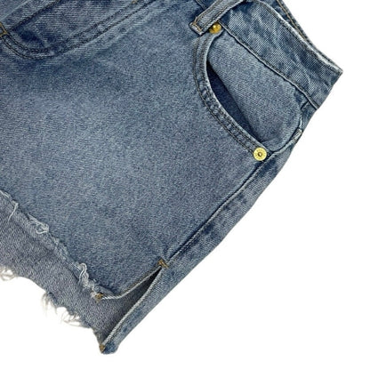 Amuse Society High Rise Denim Mini Jean Shorts