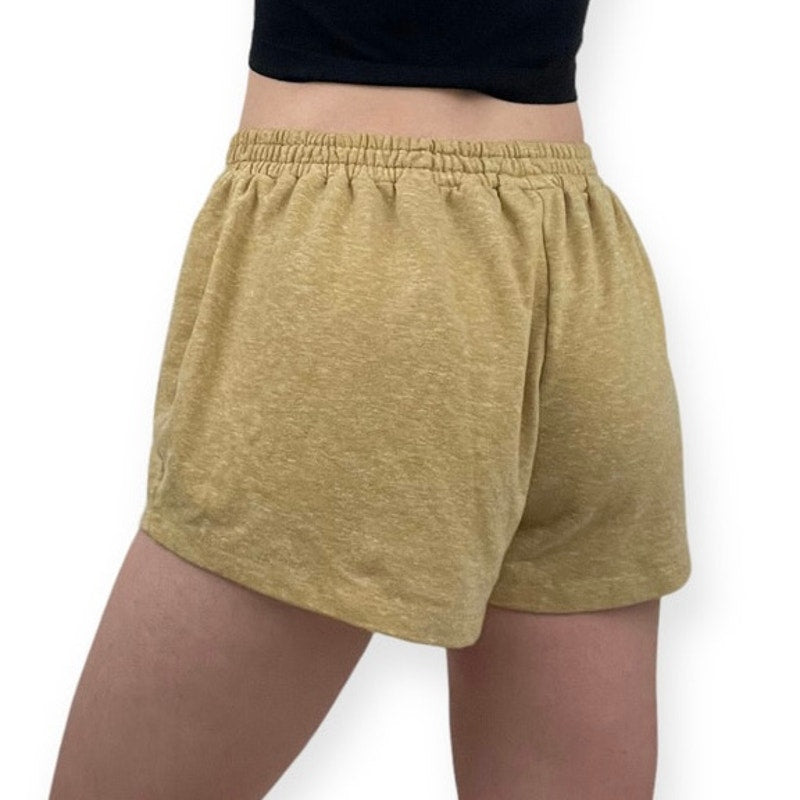 Mustard Yellow Soft Casual Lounge Mini Shorts