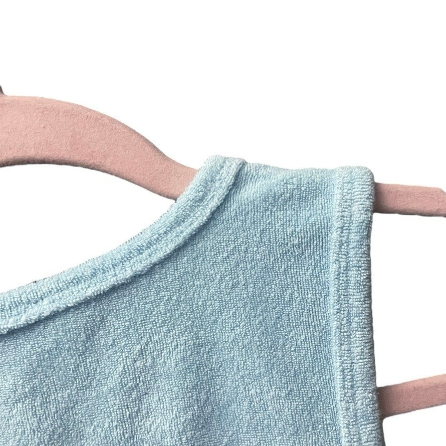 Forever 21 Light Blue Terry Cloth Cropped Tank Top