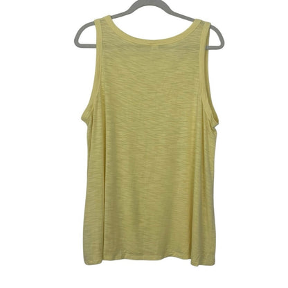 Old Navy Yellow Luxe V-Neck Tank Top