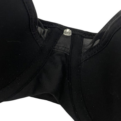 Bali Black Sheer Mesh Rhinestone Underwire Bra