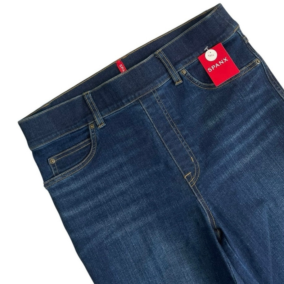 NWT Spanx Midnight Shade Pull-On Tall High Rise Flare Jeans