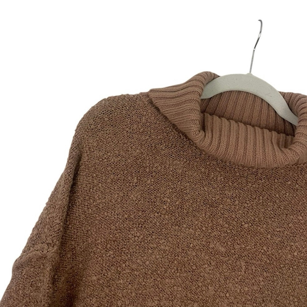 Pink Lily Knit Tan Turtleneck Sweater