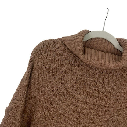Pink Lily Knit Tan Turtleneck Sweater