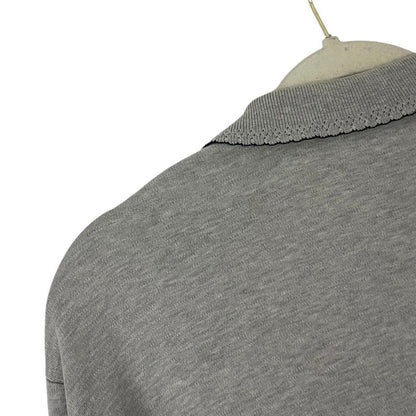 Ralph Lauren Grey Cropped Long Sleeve Top