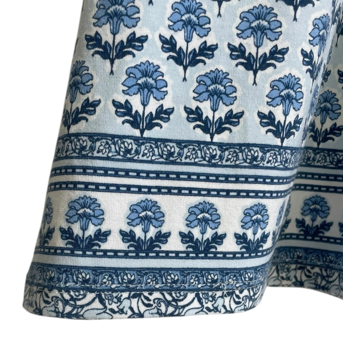 J. Jill Wearever Blue & White Boho Dress with Pockets