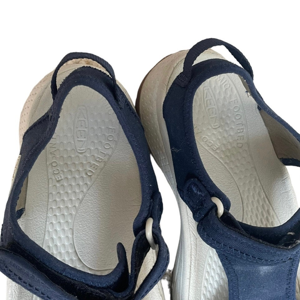 Keen Navy Blue Velcro Open Toe Strappy Water Resistant Sandals