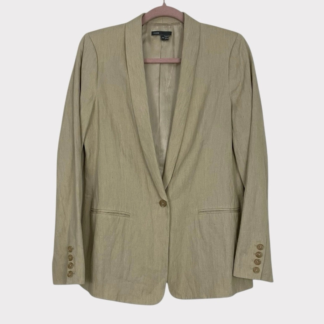Vince Cream One Button Down Blazer