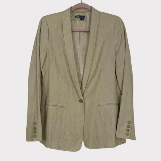 Vince Cream One Button Down Blazer