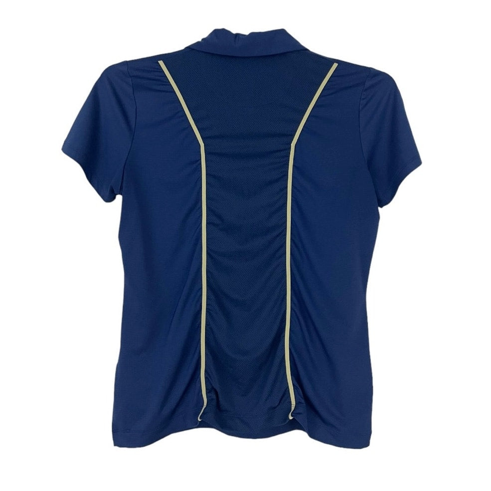 EP New York Blue Active Short Sleeve Collared Golf Top