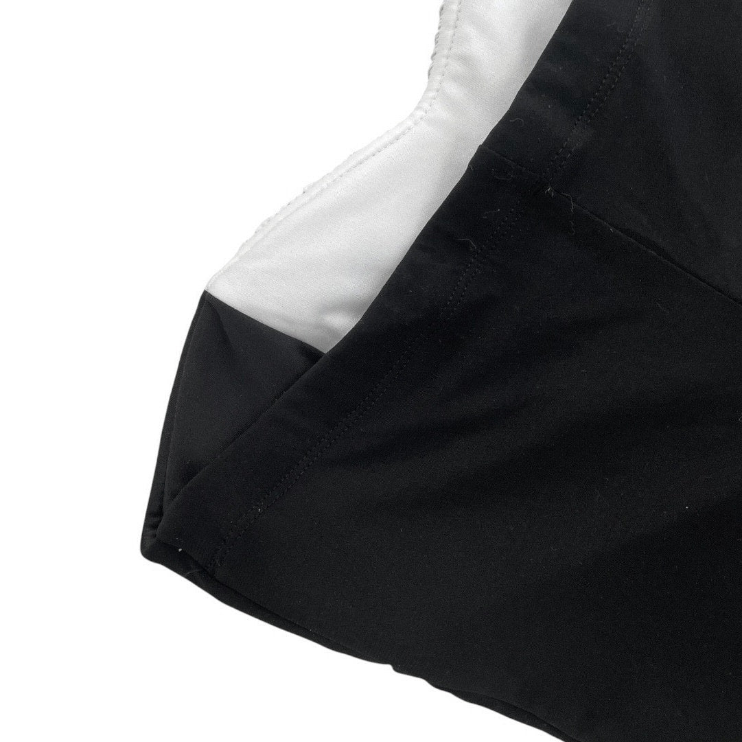 Ruby Rox Black & White Ruched Bodycon Strapless Mini Dress