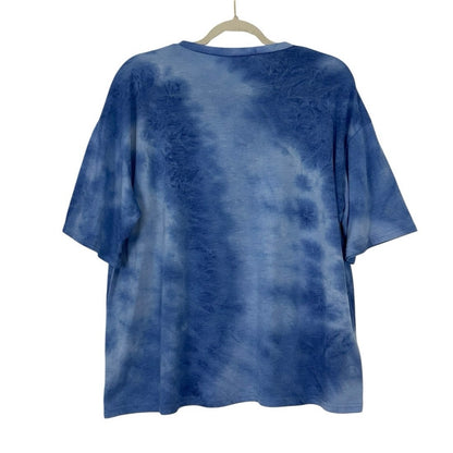 Blue Tie Dye Tarot Graphic Short Sleeve Tee