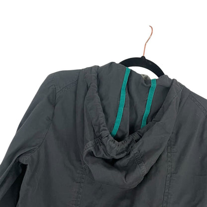 Athleta Grey Hooded Zip Up Jacket
