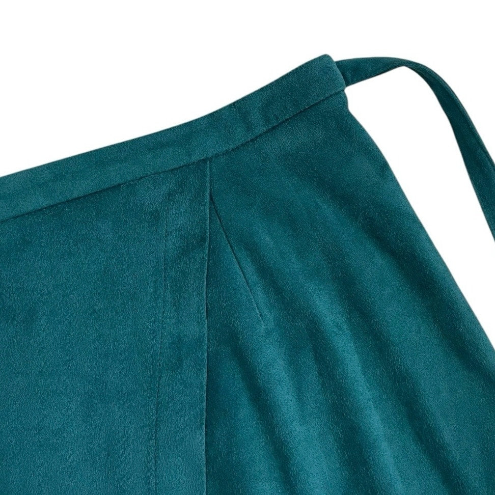 Living Doll Green Velvet Soft Mini Skirt