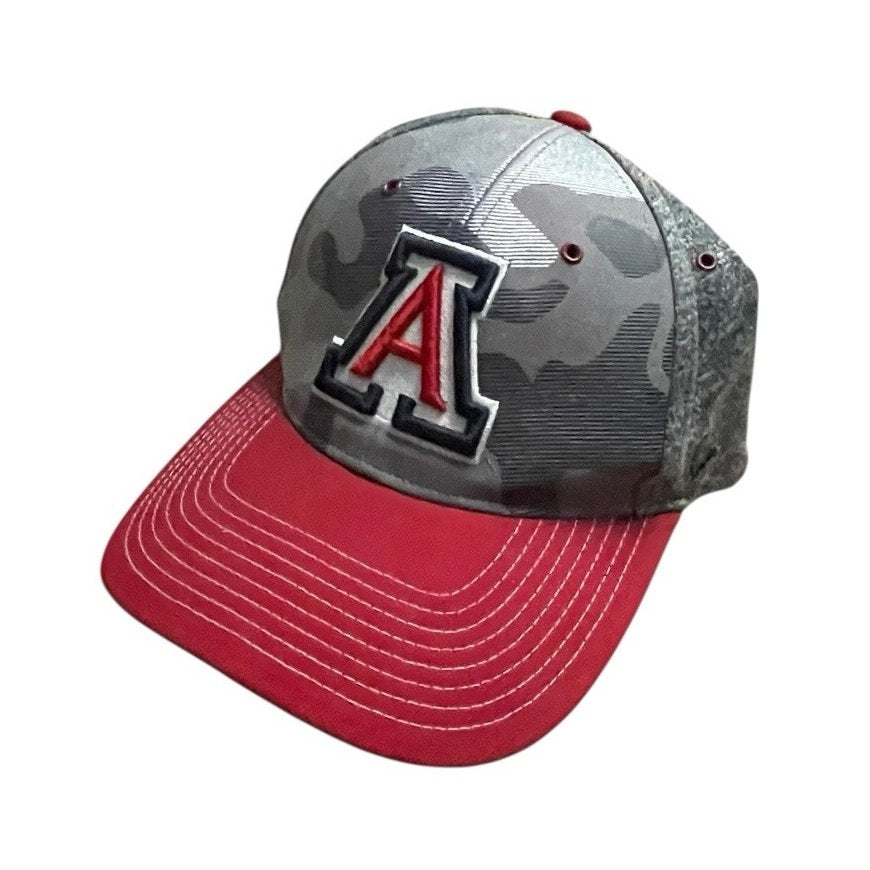 Zephyr Hats Mens University of Arizona Wildcats Red & Grey Camouflage Hat