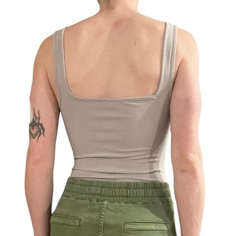 Forever 21 Light Purple Ribbed Bodysuit