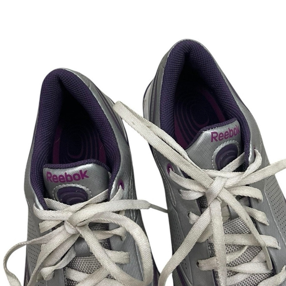 Reebok TrainTone SmoothFit Grey and Purple Athletic Sneakers