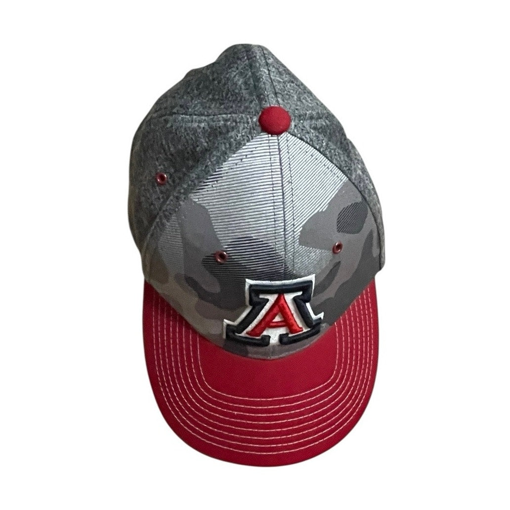 Zephyr Hats Mens University of Arizona Wildcats Red & Grey Camouflage Hat