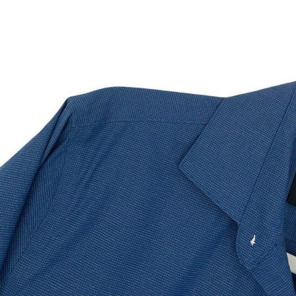 Kenneth Cole Mens Blue Long Sleeve Button Down Dress Shirt