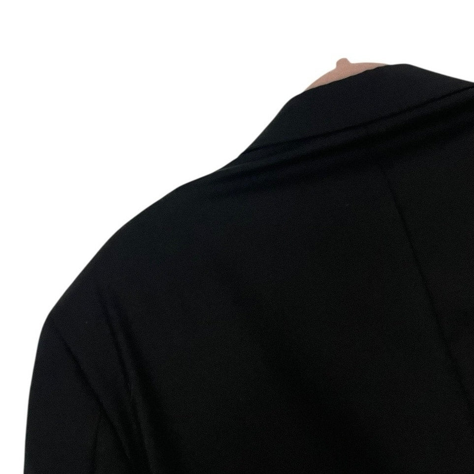 Joseph Abboud Vintage Mens Black Three Button Down Wool Blazer Suit Coat