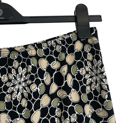 Lily Vintage Black & Green Midi Skirt