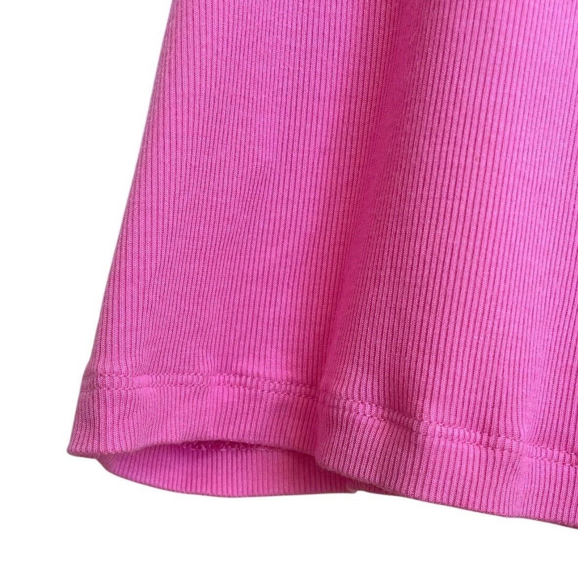 Sun-deh Pink Cropped Ribbed Tank Top