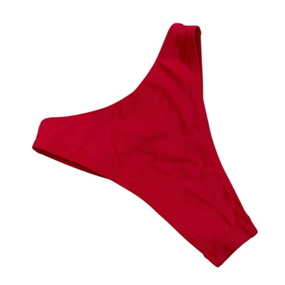 Wild Fable Red Cheeky High Rise V-Cut Bikini Bottoms