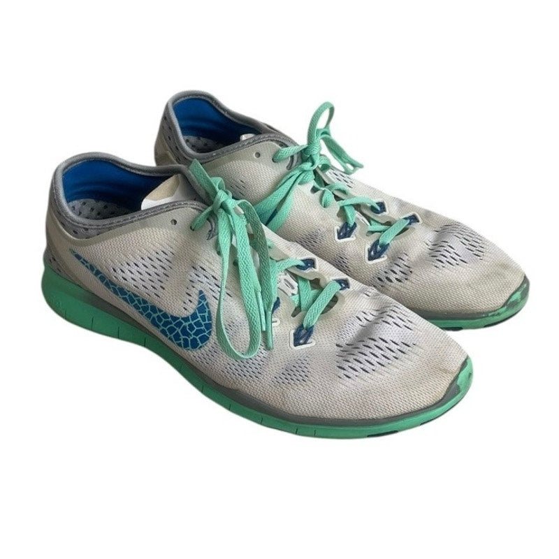 Nike 5.0 Free Tr Fit 5 Turquoise & White Athletic Sneakers