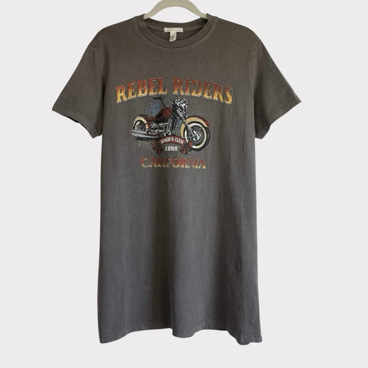 Full Tilt Grey Rebel Riders California Short Sleeve Graphic Tee