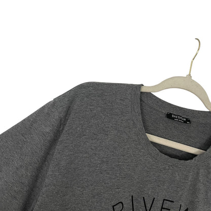 Sheshow Grey Driveway Drinker Graphic Short Sleeve Tee