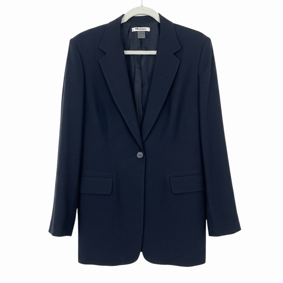 Nygard Navy Blue One Button Blazer