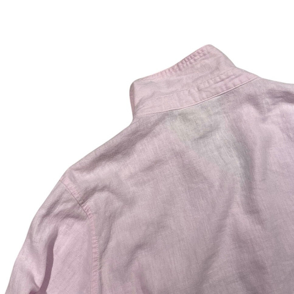 Orvis Light Pink Button Down Long Sleeve Collared Top