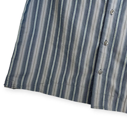 Kühl Mens Blue Striped Short Sleeve Button Down Shirt