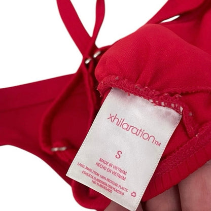 Xhilaration Red Ribbed Bikini Set