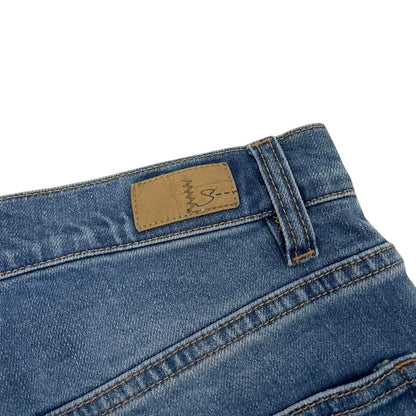 Supplies Distressed Midi Bermuda Denim Jean Shorts