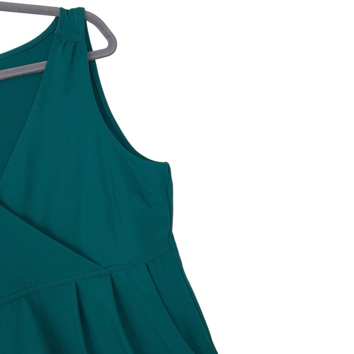Eddie Bauer Teal Active A-Line V-Neck Mini Dress