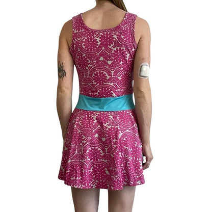 Eleven by Venus Williams Pink & Blue Active Mini Dress