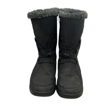 Alpine Design Black Slalom Fur Lined Winter Snow Boots
