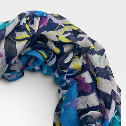 Target Colorful Floral Striped Infinity Scarf